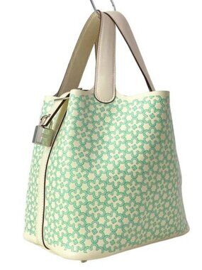 HERMES Picotin Lock PM Lucky Daisy - Nata Vert Veau Swift U Handbag